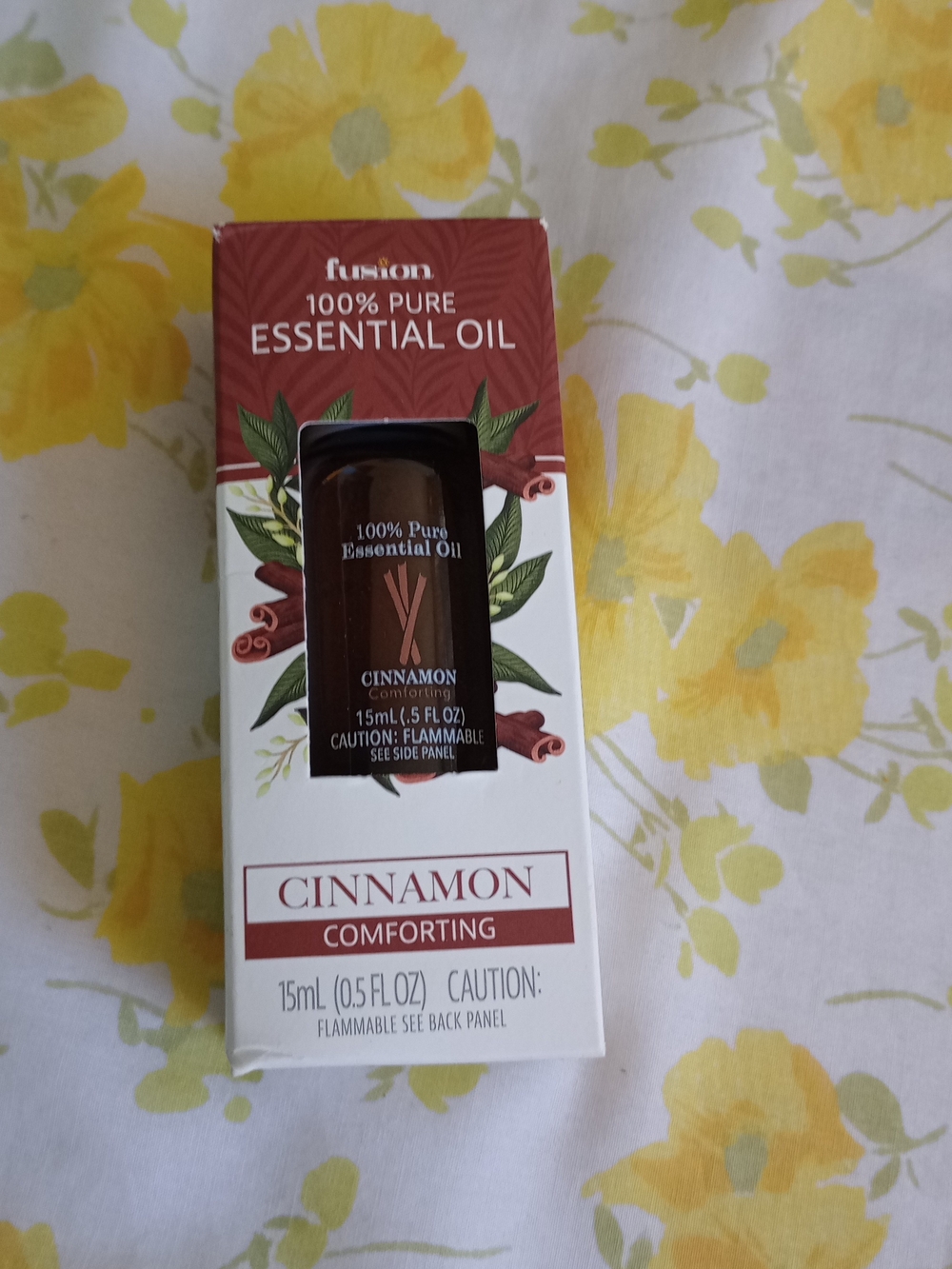 Essentials Cinnamon Essential Oil - White and Red Packaging